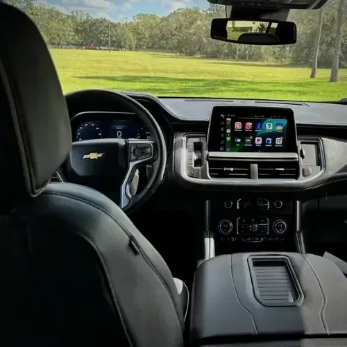 Chevrolet Suburban dashboard and touchscreen